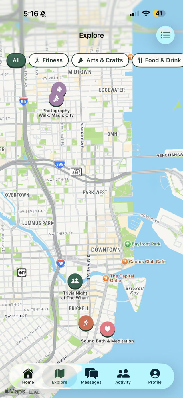 Explore map
