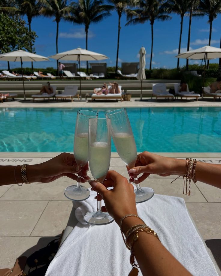 Poolside cheers