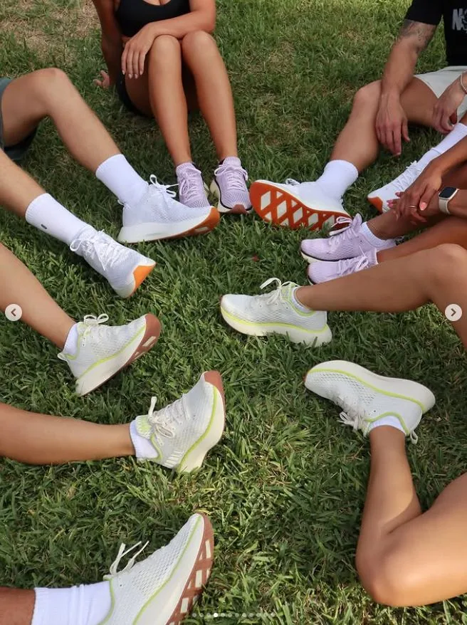 A Miami run crew gathered after a morning run