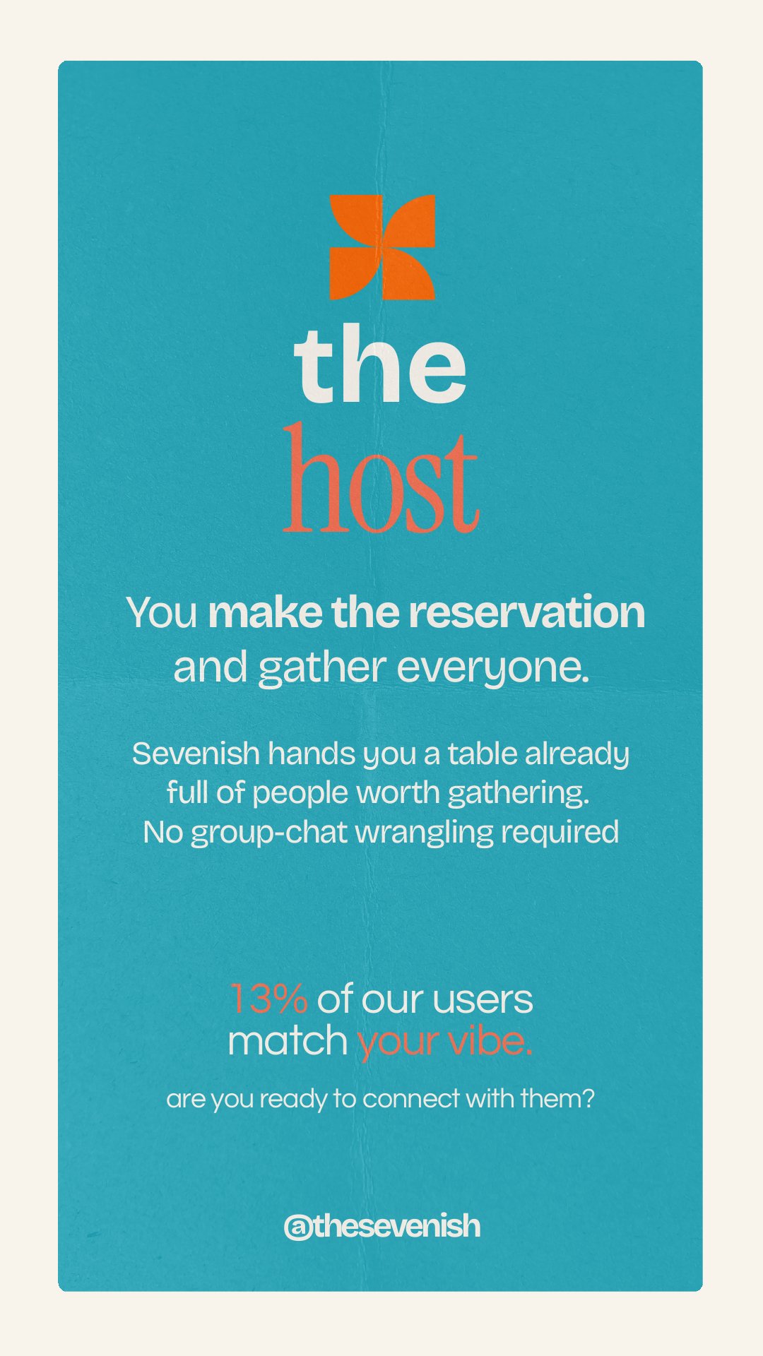 The Sevenish vibe card for The Host