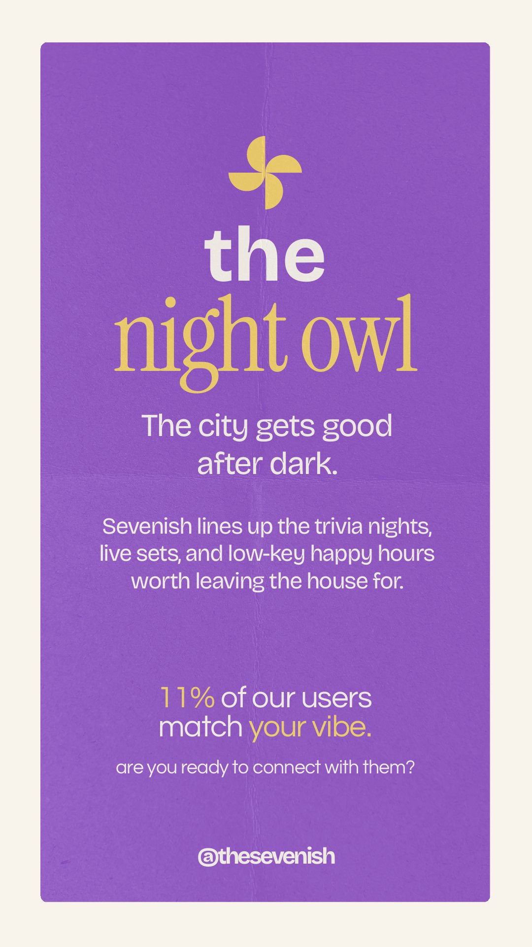 The Sevenish vibe card for The Night Owl